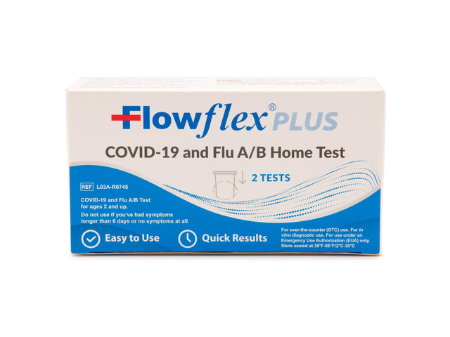 COVID & Flu Home Test (2 Tests) Rapid Results in 15 Minutes, Trusted OTC COVID-19 & Flu A/B Testing Kit, FSA and HSA Eligible, Easy to Use & No...