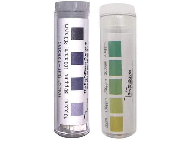 Restaurant Sanitizer Test Kit Combo, 2 x Vial of 100 Strips Each QR5 Quat Sanitizer 0-400PPM & Chlorine Test Strips 0-200PPM Testing Kit for Food...