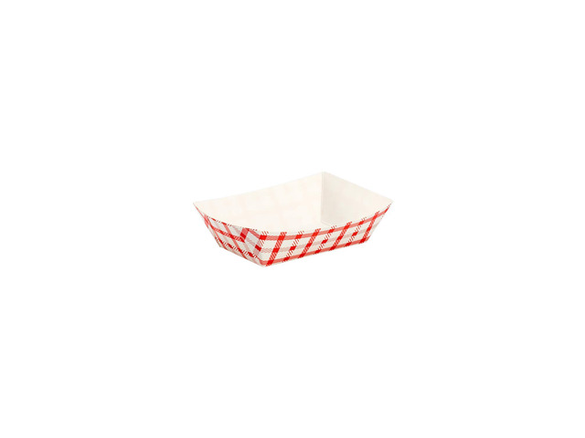 Paper Food Trays Disposable [0.5 LB - 1,000 ct] Sturdy Food Boats, Leak Resistant Ideal for Snacks, Nachos and Finger Foods