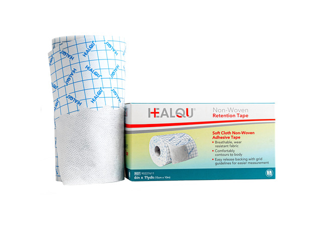 Dressing Retention Tape - 6' x 11yd, Premium Non-Woven Hypoallergenic Cloth - Secure and Gentle Adhesive for Wound Dressings - Latex-Free and...