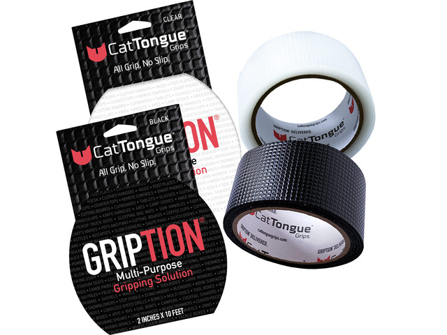 2'x10' 2Pk Grip Tape, Non-Abrasive, Waterproof, Black/Clear Gription's patented non-rubber material is perfect for bathtubs, stairs, ramps,...