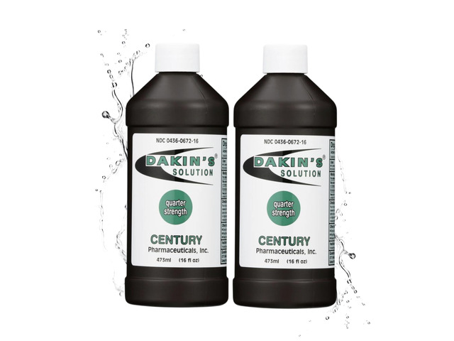 Quarter-Strength 0.125% Sodium Hypochlorite Wound Cleanser for Acute and Chronic Wounds, Non-cytotoxic Antimicrobial No-Rinse Gentle Formula, Home...