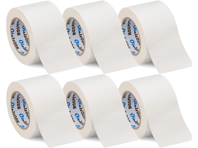 3''x 30 Yards White Gaffers Tape Bulk 6 Pack Stage Gaff Tape Gaffers Tape No Residue Cloth Matte Finish Pro Gaff Industrial 3 inch Gaffer Gaffer Tape