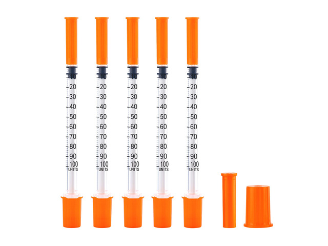 1cc Syringes with 32G 5/16 Inch-8mm U-100 (20Pack) Accurate Measuring for Liquid Individually Sealed Packaging