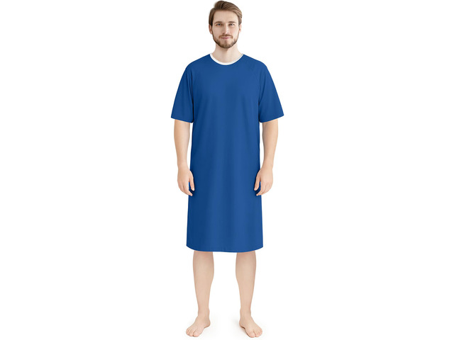 Hospital Gown for Men Back-Tie Closure Soft Patient Gown Loose-Fit,Lightweight & Comfortable, Easy Access, Everyday Utility, Medical