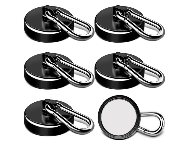 Magnetic Hooks 150 LBS Strong Magnets Cruise 6Pack Magnet with Hook Heavy Duty Kitchen Essentials Neodymium Extra Carabiner Super Locker Ship For...