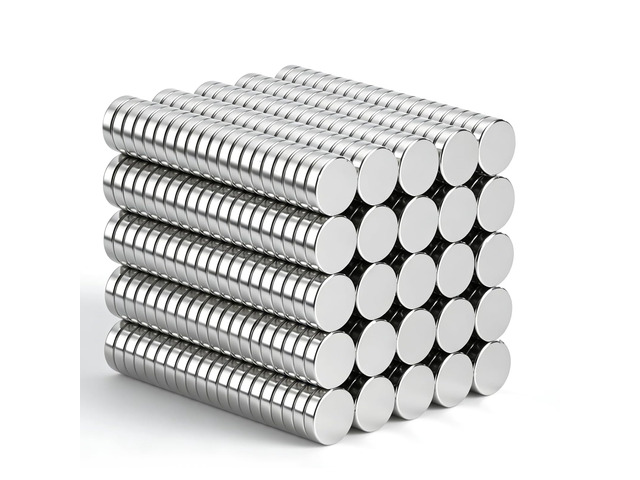 500 Pack Small Magnets, 8x1mm Rare Earth Thin Magnet Mini Tiny Neodymium Magnets for Crafts, 3D Printing, Refrigerator, DIY, Kitchen and Office