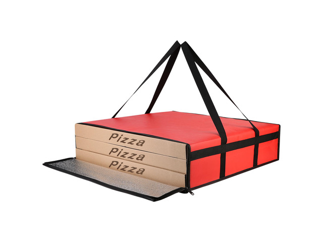 Pizza Bags for Delivery, 24' x 24' x 6' Insulated Pizza Bag, Red Fits Large Pizzas, Thermal Carrier, Catering and Food Warmer Bag for Hot Box...