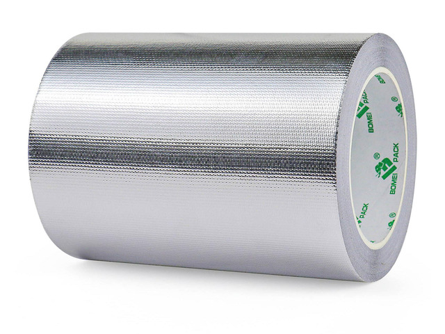 Adhesive Aluminum Foil Heat Shield Tape 1 Pack 6inch x 66ft,Barrier Fiberglass Thermal Insulation Reflective Material High Temp Protectionn