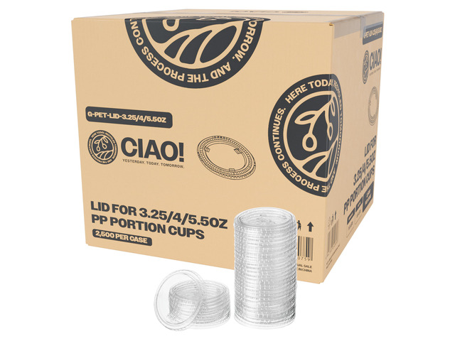 Portion Cup Lids, Ultra Clear PET for 3.25, 4 and 5.5 oz Portion Cups, 74mm Diameter, Designed and Fit For Brand - 3.25, 4 and 5.5 oz Portion Cups...