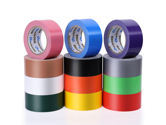 Rainbow Colored Duct Tape Bulk 2 Inch x 360 Yards, 12 Rolls Bright Assorted Colors, Waterproof, Heavy Duty, For Arts Home Office School DIY Craft,...