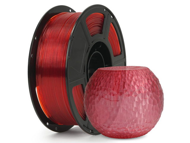 Rapid PETG Filament 1.75mm Clear Ruby Red, Max 600mm/s High Speed Printing, 3D Printer Filament 1kg Spool, Dimensional Accuracy +/- 0.02mm, Fits...