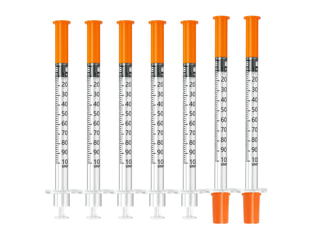 1ml 31G 5/16' (8mm) Syringes, Disposable Individually Package (100pcs)