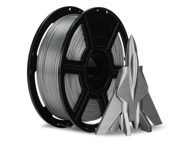 Rapid PETG Filament 1.75mm Metallic Silver, Max 600mm/s High Speed Printing, 3D Printer Filament 1kg Spool, Dimensional Accuracy +/- 0.02mm, Fits...