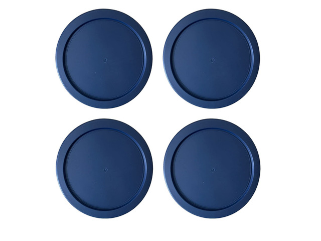 Replacement Lids fits Pyrex 4-Cup Glass Food Storage Container Bowls, 6-Inch Plastic Round Lids Covers for Pyrex 7201-PC, Airtight & Leakproof...