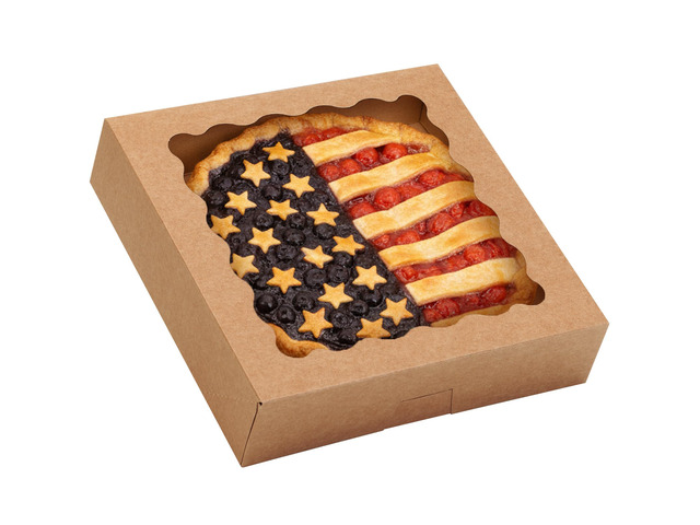 60pcs 10x10x2.5 Pie Boxes Auto-Popup Bakery Boxes with Window, Cookie Boxes Auto-Popup Food Grade Cookie Boxes, Easy to Assemble and Carry,...