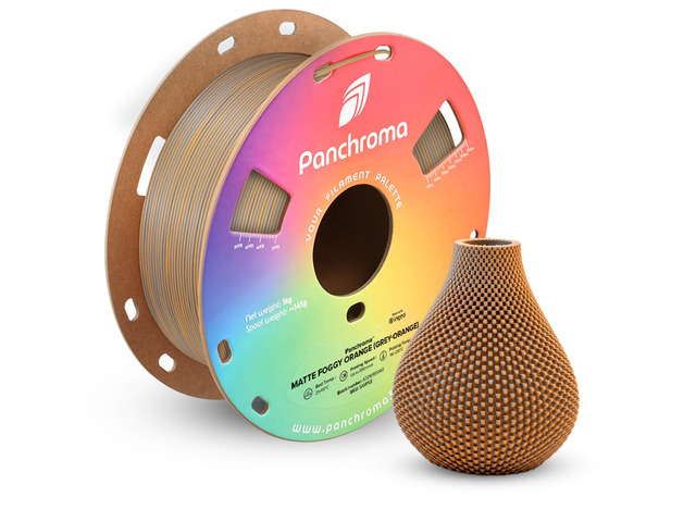 Panchroma Matte PLA Filament 1.75mm, 1kg, Dual Foggy Orange High Speed 3D Printing Filament Fits for Most FDM 3D Printers, Smooth Finish & Hide...