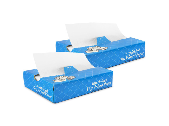 1000 Sheets 12 x 10.75 Dry Wax Paper Sheets for Food, Greaseproof Sandwich Wrapping, Interfolded Deli Wax Paper for Fries, Burgers, Food Basket,...
