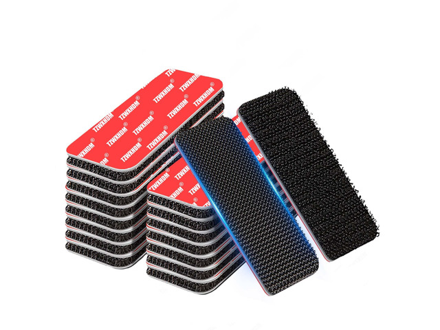 16 Sets Heavy Duty Hook and Loop Strips with Super Adhesive 1×2.8in, Strong Hold Indoor/Outdoor Mount on Wall, Glass, Tile, Metal, Wood,...