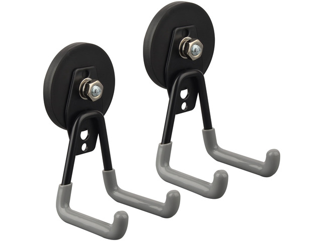 Heavy Duty Magnetic Hooks,Strong Large Magnet Hooks for Power Drill,Garden Tools, Hose,Pegboard,Garage, Workshop,2 Pack Magnetic Storage Hooks for...