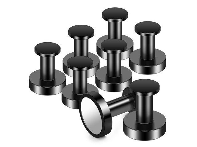 Magnetic Hooks 8 PCS 150lb Magnet Hook Cruise Cabins (Black) Essentials Heavy Duty Wreath Hanger Strong Magnets for Classroom Whiteboard Wreath...