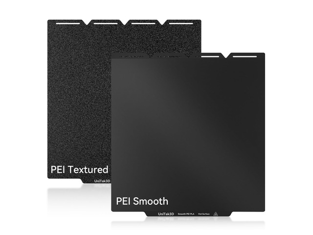 Double Sided Smooth & Textured PEI Build Plate for Snapmaker U1, 276×293mm Good Adhesion Heated Bed, Easy Model Removal Spring Steel Plate...