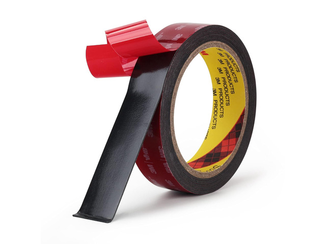 Black Double Sided Foamided Foam Tape, 1 in x 10 ft Waterproof Adhesive Waterproof Foam Tape for Automotive Trim, Home Decor, Metal, Glass, And...
