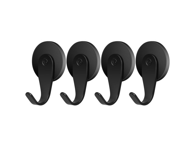 Magnetic Wreath Hanger, 4 Pack Heavy Duty Magnets with Hook for Cruise Refrigerator, Christmas Decoration Magnetic Hooks for Metal Front Door,...