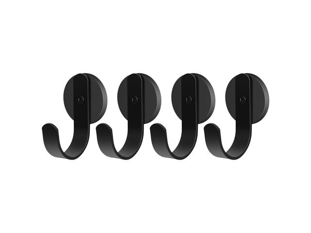 Magnetic Wreath Hanger, 4 Pack Heavy Duty Magnets with Hook for Cruise Refrigerator, Christmas Decoration Magnetic Hooks for Metal Front Door,...