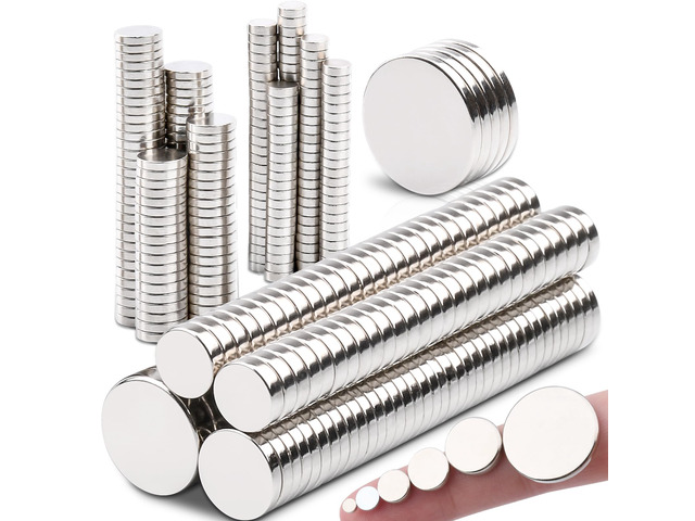 345PCS Strong Neodymium Disc Magnets, 6 Different Sizes,Rare Earth Magnets Heavy Duty Round Small Tiny Magnet for Crafts,Refrigerator Magnet for...