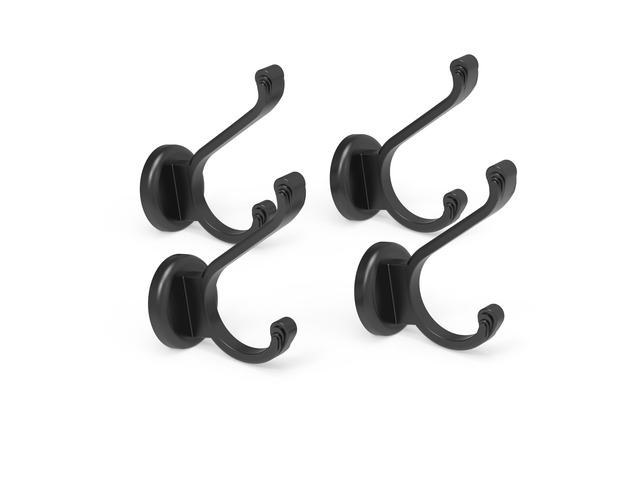 Magnetic Hooks Heavy Duty 140LBS, Neodymium Wall Coat Hooks 4 Pack Strong Magnet Hooks for Hanging Coats, Robes, Backpacks, Bags, Hats, Keys, Mugs,...