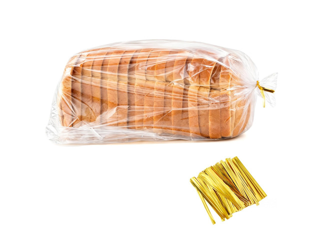500Pcs Plastic Bread Bags for Homemade Bread and 550 Ties, 18 x 8 x 4 Inch Reusable Clear Loaf Bags, Adjustable, Perfect for Home Bakers and Bakeries