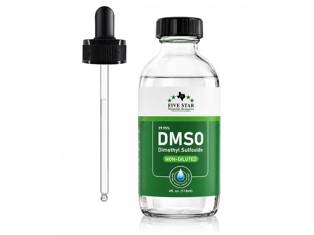DMSO Liquid 99.95% Pure Dimethyl Sulfoxide (4 Fl Oz) 99.95% Ultra High Purity DMSO Liquid,Undiluted,Nearly Odorless Formula,Large Size Clear Glass...