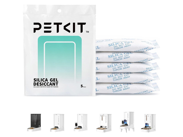 Replaced Desiccant Bags for All Automatic Cat Dog Feeders -5 Packs, Pet Feeder Replaced Desiccant, Fresh Keeping