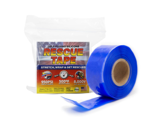 Rescue Tape, Self-Fusing Silicone Repair Tape, 1 in x 12 ft, Blue Self-Fusing Silicone Tape, Waterproof Seal, Leak Repair, Heat Resistant,...