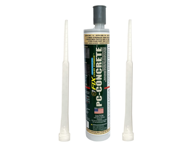 72561 -Concrete Two-Part Epoxy Adhesive Paste for Anchoring and Crack Repair, 8.6 oz Cartridge, Gray
