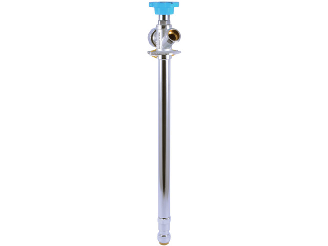 12 Inch Frost Free Sillcock, 1/2 x 3/4 Inch MHT, Push to Connect Brass Plumbing Fitting, PEX Pipe, Copper, CPVC, PE-RT, HDPE, 24636LF