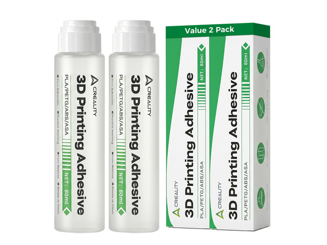 3D Printer Adhesive Glue for Bed Adhesion 80mL Large Capacity Liquid 3D Printer Glue Anti-Warping Low Odor Easy Clean Glue for PLA PETG ABS ASA...