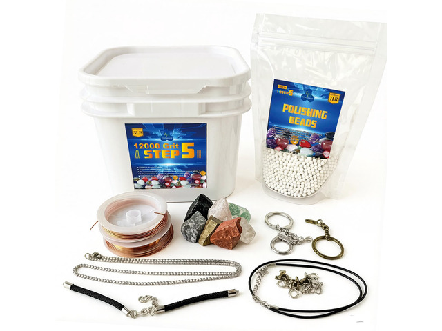5 lbs Tumbler Media Grit,Polish 12000 Fine Aluminum Oxide, Step 5 for Tumbling Stones,Rock Polishing Grit Media, Works with Any Rock Tumbler