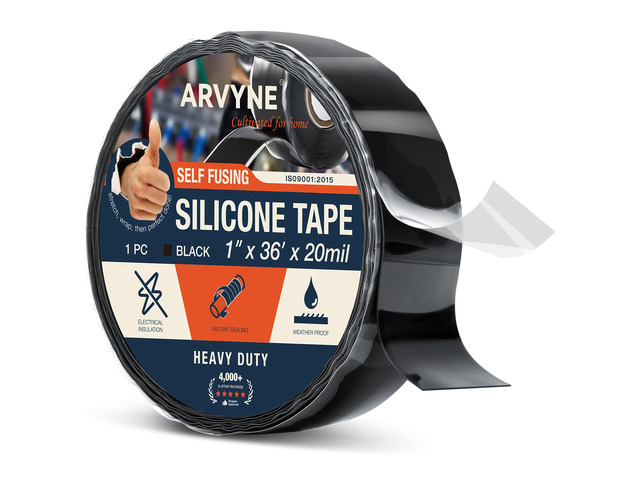Self Fusing Silicone Tape 1' x 36' - Rubber Emergency Repair Tape Waterproof Hose Repair, Electrical Insulation, Heat-Resistant, No Residue for...