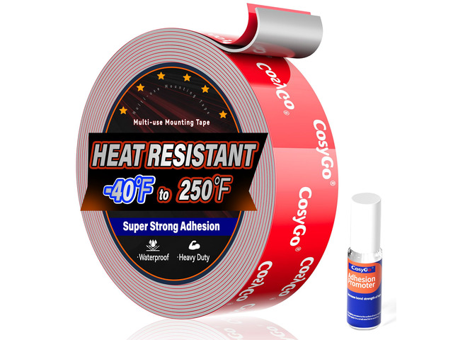Double Sided Tape Heavy Duty, Permanent Bond Heat Resistant 15FT 1.2In Width Super Strong Adhesion Foam Tape, Industrial Strength Waterproof...