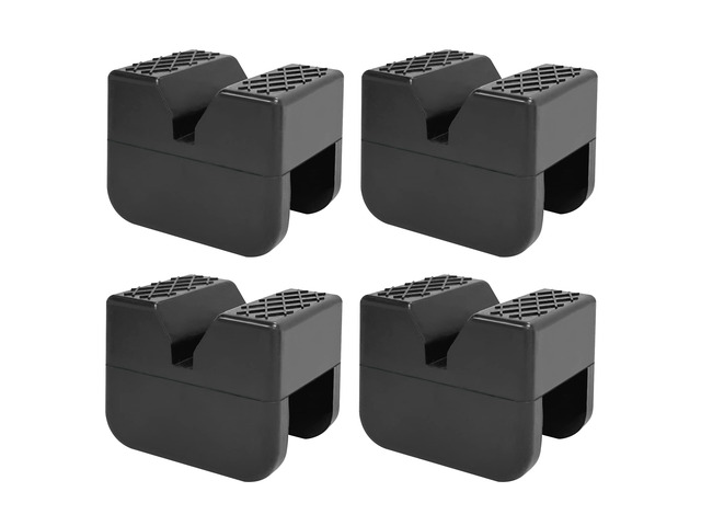 Jack Stand Pads, Rubber Pinch Weld Jack Adapter, 4 Pack PINCH WELD PROTECTION: Slotted rubber jack stand pads help protect compatible pinch weld...