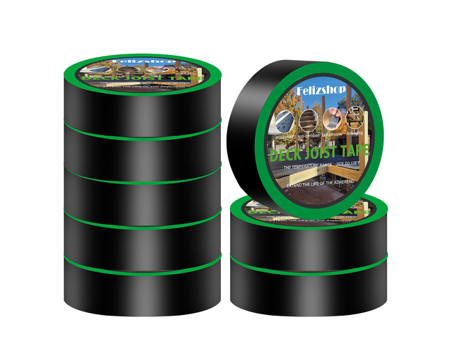 Joist Tape, 1-5/8' x 50' Deck Joist Tape, Waterproof Butyl Tape, Self-Adhesive Deck Butyl Tape, Butyl Flashing Tape,Joist Tape Decking for Protect...