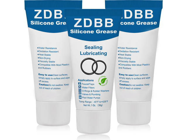 Plumbers O Rings Silicon Grease Tube for Pool Lube Pumps & Filters Rubber Seals Faucet Valve Silicone Grease Lubricant Spa O Ring Lubricant,1 oz...