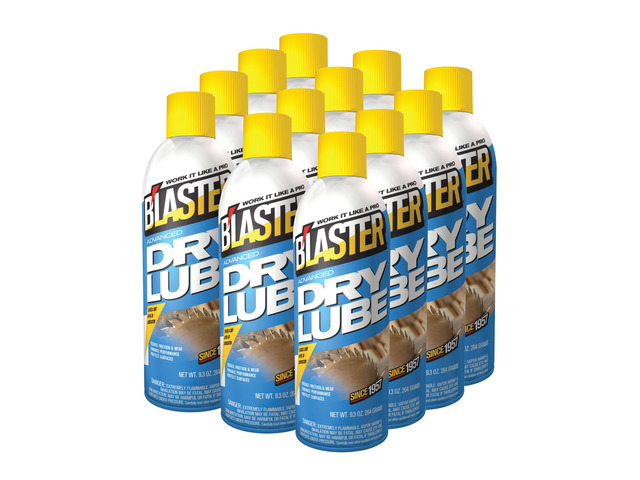 B'laster 16-TDL Advanced Dry Lube with Teflon, 9.3 oz., Pack of 12
