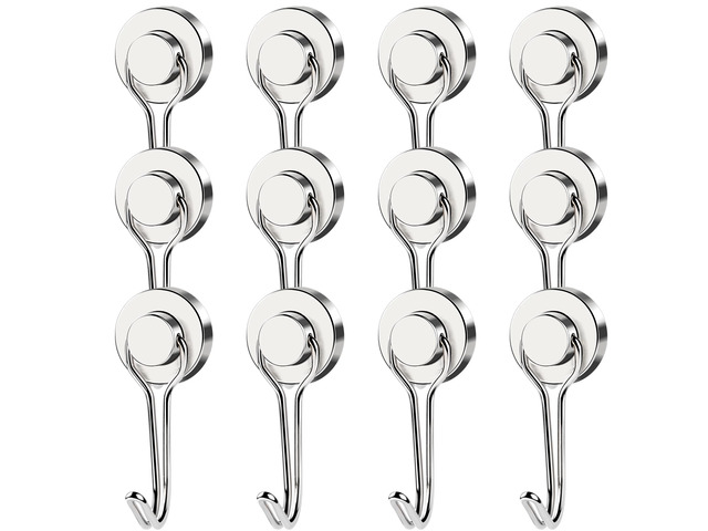 Magnetic Hooks Heavy Duty 40LB+ Swivel Swing Strong Magnet Hook Neodymium Hook Magnets for Hanging Home Workplace Metal Door Office and Garage
