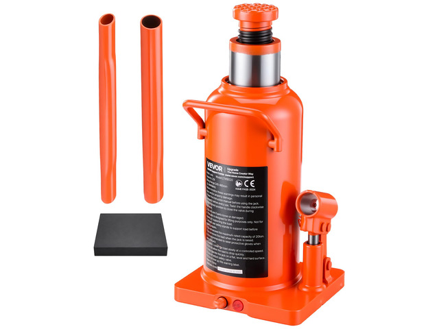 Hydraulic Bottle Jack 20 Ton (44092.5 lbs) 9.65'-18.31' Lifting Range For Construction Vehicle, Heavy-Duty Truck, Bus, Auto Repair and House Lift,...