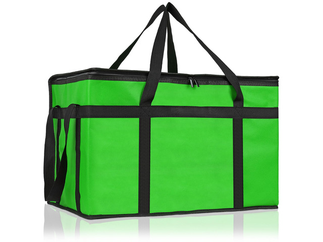 Insulated Food Delivery Bag, XXXL Catering Bag for Keep Food Warming Large Capacity & Collapsible, Green Pizza Cooler Bags for Grocery Shopping,...