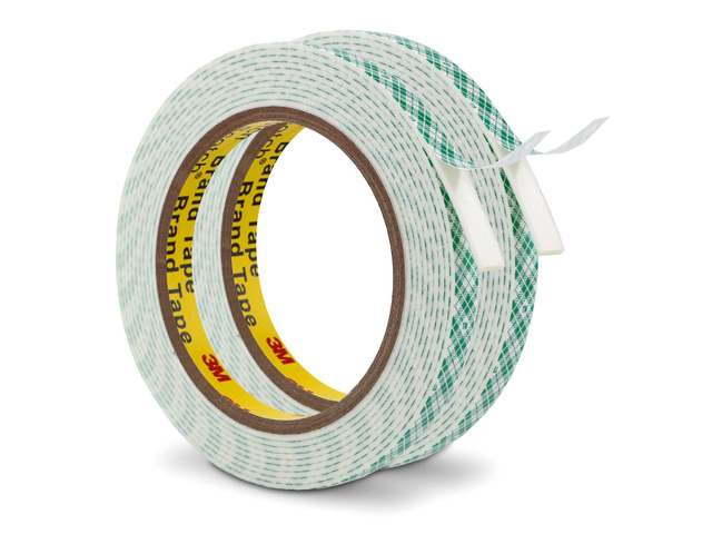 3M Double Sided Foam Tape 0.39' x 10Ft 2 Pack White Double Coated Urethane Adhesion Polyurethane Tape for Bonding Attaching Mounting Interior...