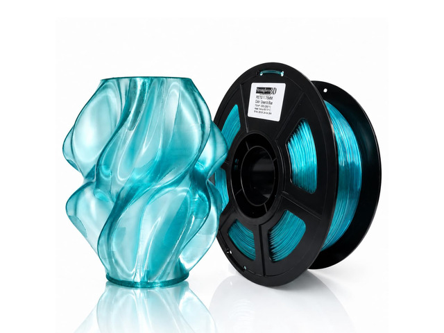 PETG Translucent Blue to Green 3D Printer Filament 1.75mm, Gradient PETG Filament, Glossy Transparent PETG 3D Printing Filament for Vase Mode,...